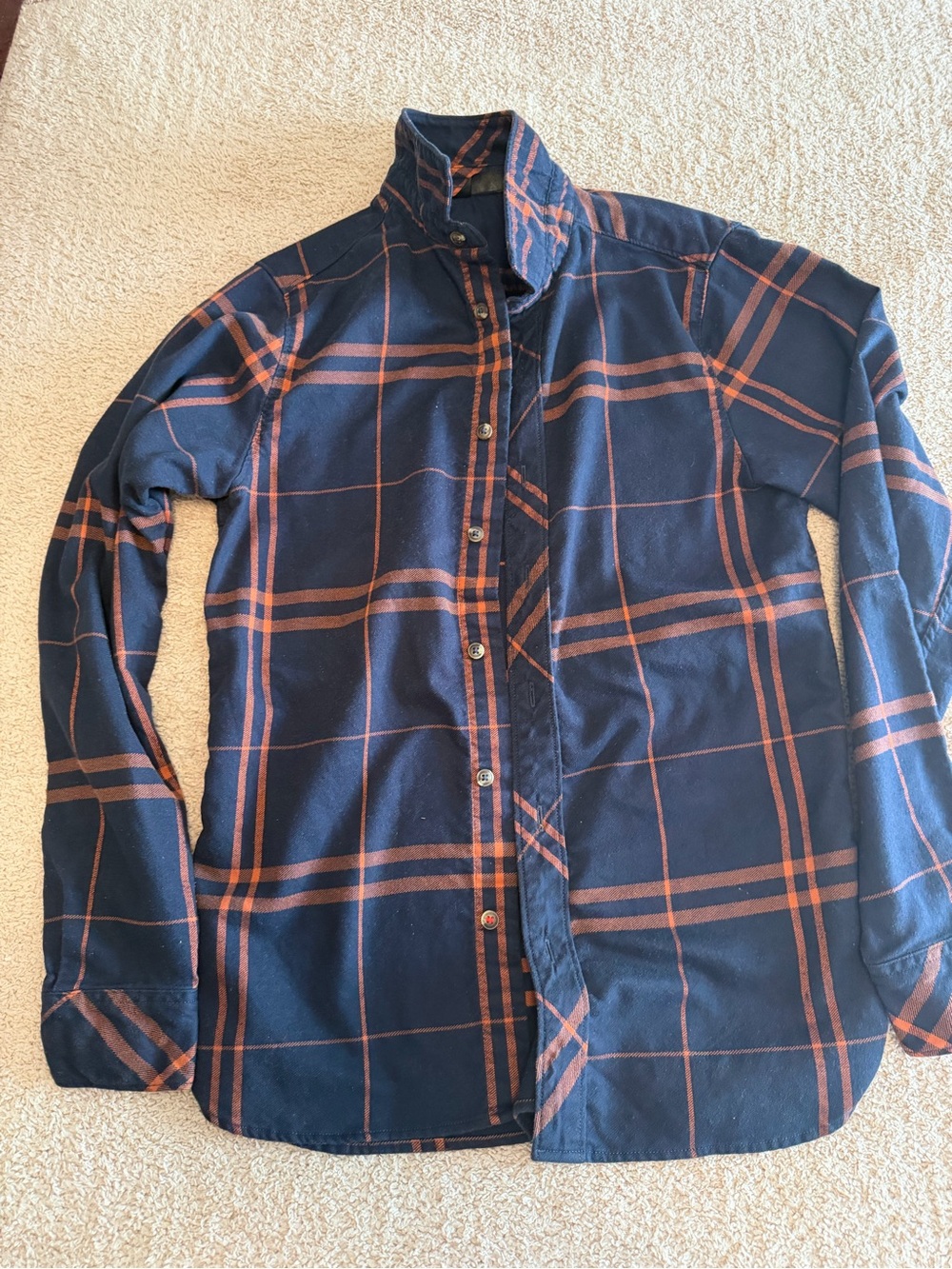 The North Face Mens Plaid Flannel Button Down Shirt Size S